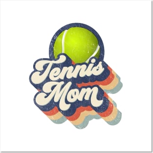 Retro Tennis Mom Mother's Day Posters and Art